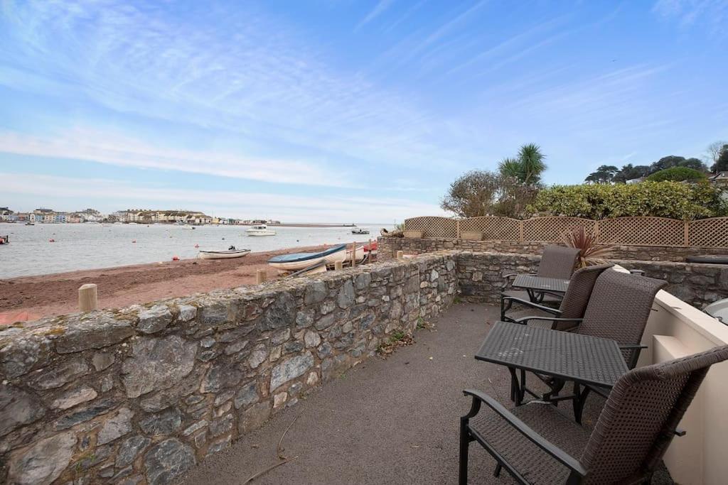 Beach Front Flat Shaldon With Parking Bagian luar foto